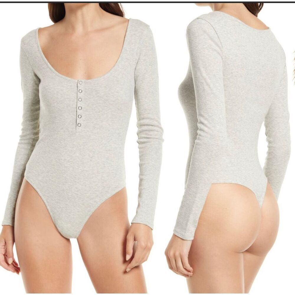 Open Edit Woman’s Ribbed Body Suit - Picture 1 of 14